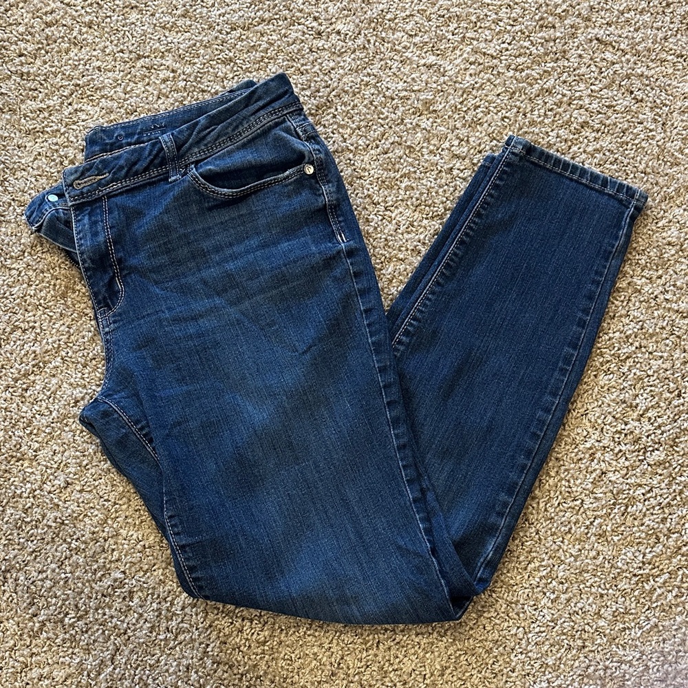 Simply Vera Vera Wang Dark Blue Mid-Rise Skinny Jeans